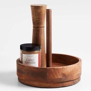 Wooden Spice Holder with Jar